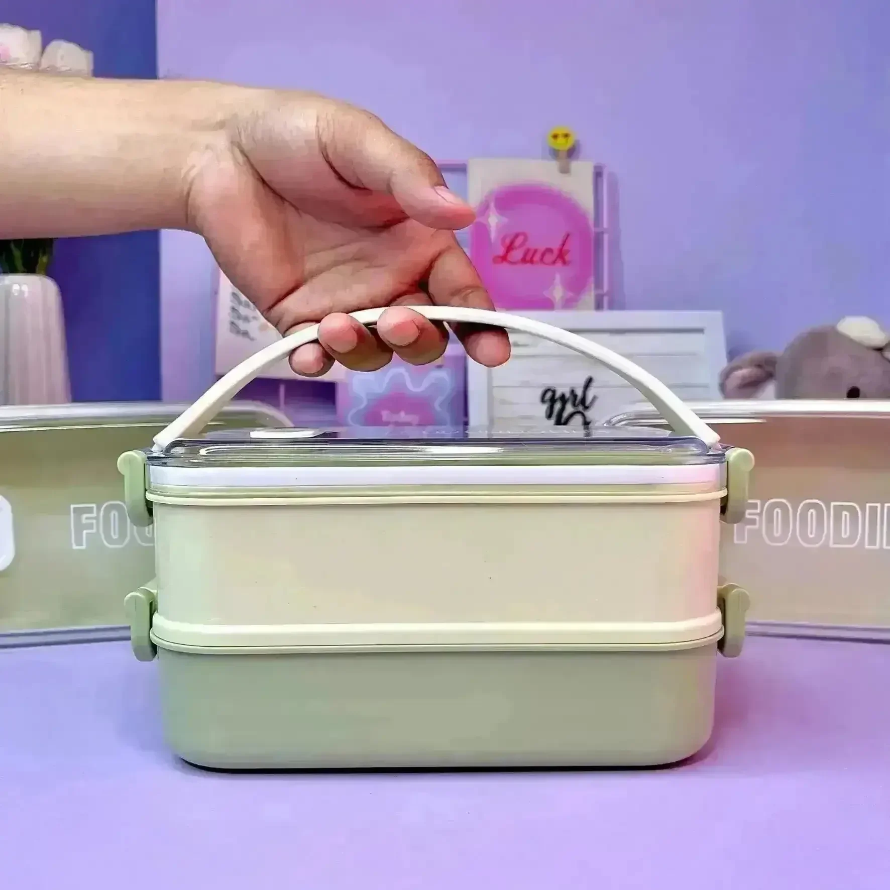 Foodie Double Layer Lunch Box - Image 9