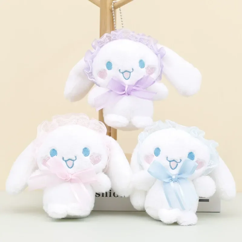 Frilly Friend Cinnamoroll Plush Keychain - Image 2
