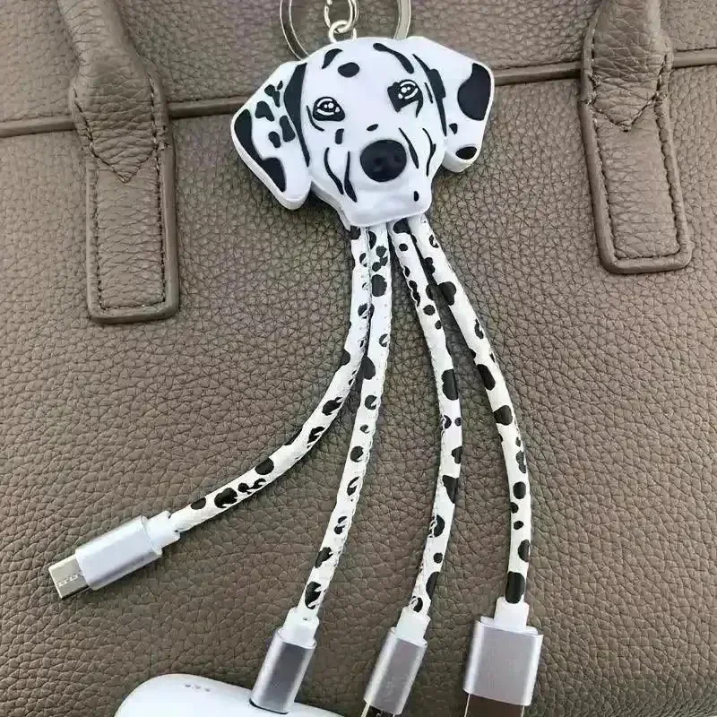 Fruit Shaped Mini 3-in-1 Charging Cable Keychain - Image 6
