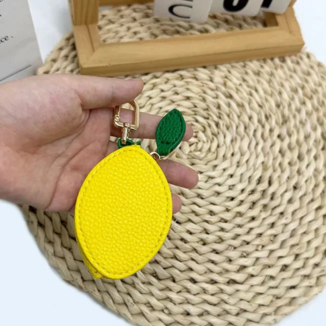 Fruity Charm Leather Bag Coin Purse - Image 7