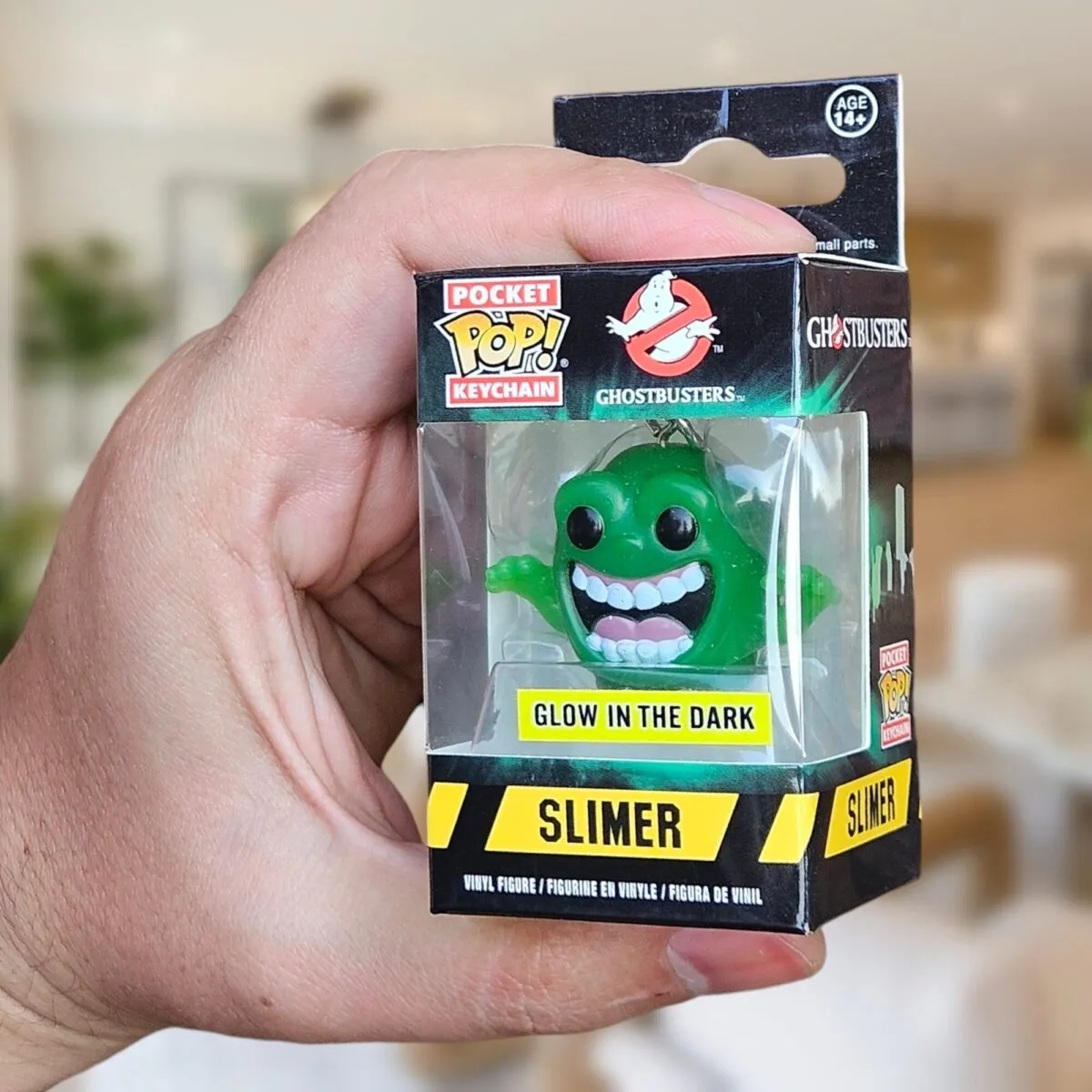 Funko Pocket Pop Slimer Keychain - Image 2