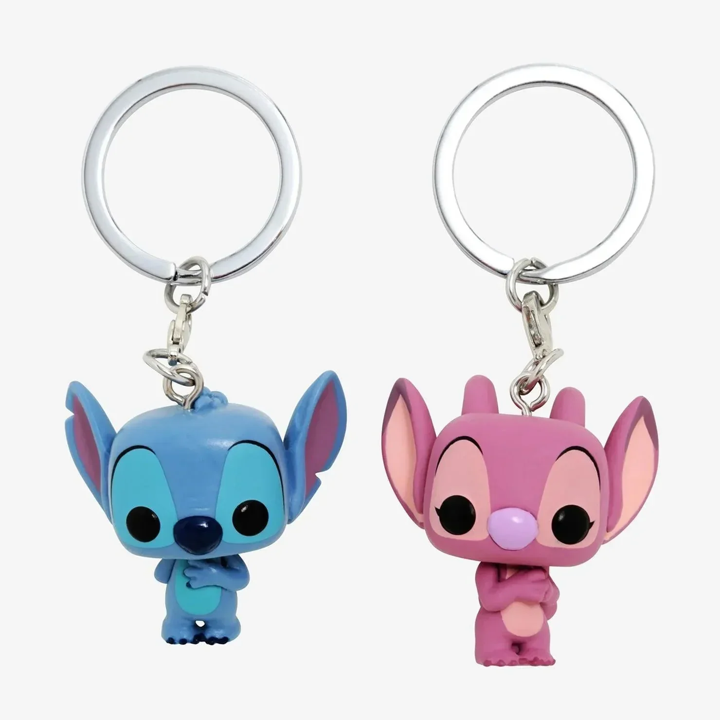 Funko POP Stitch & Angel Couple Keychain - Image 3