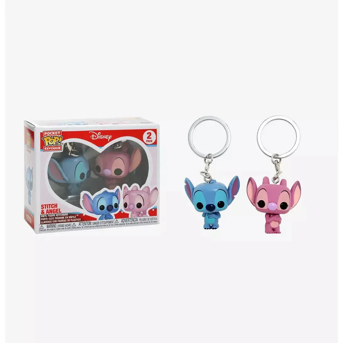 Funko POP Stitch & Angel Couple Keychain - Image 4
