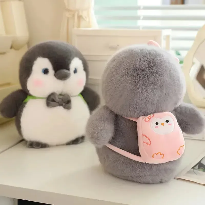 Furry Backpack Penguin Plush Toy (30 cm) - Image 2