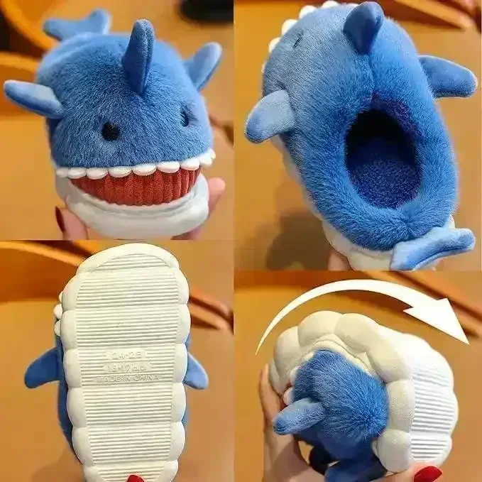 Furry Shark Slippers - Image 6