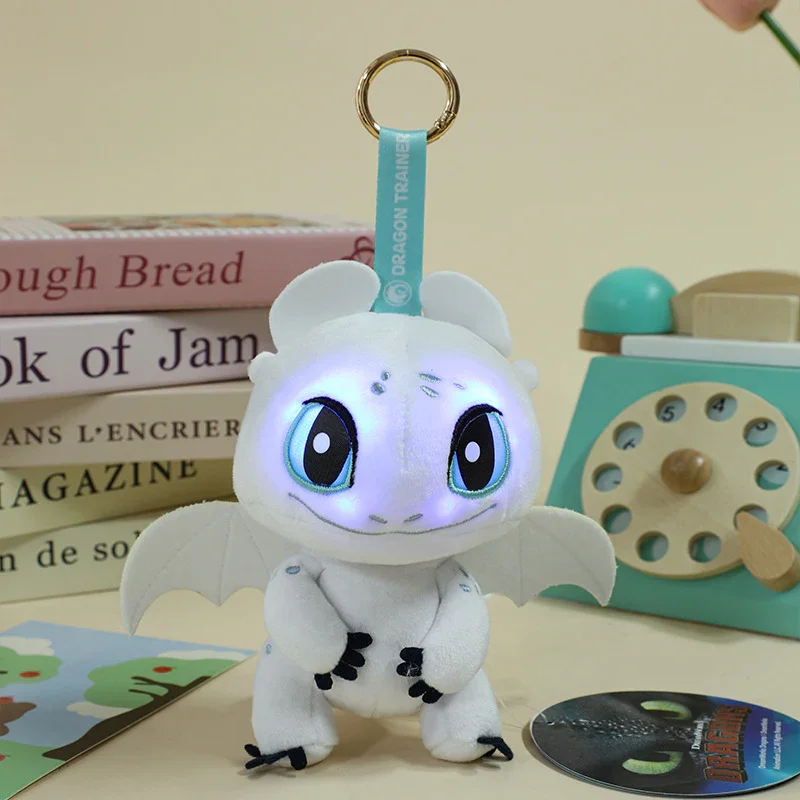 Fury Light & Sound Dragon Plush Keychain - Image 2
