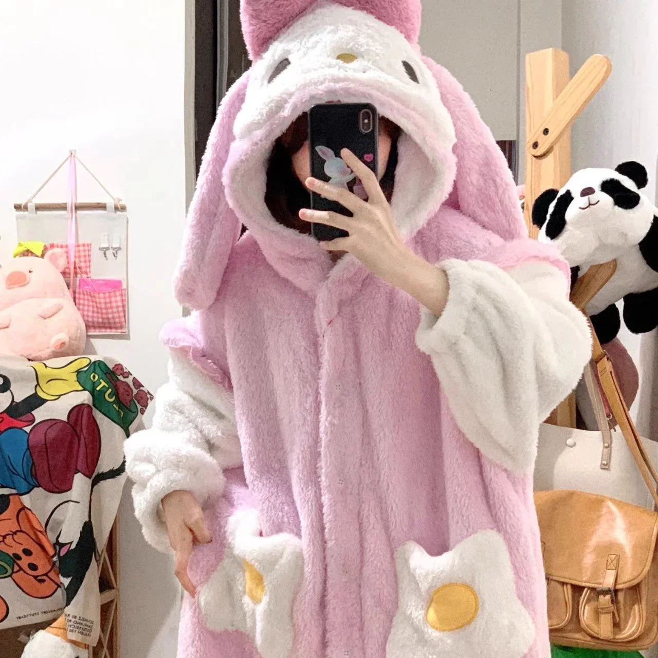Fuzzy Melody Winter Hoodie - Image 2