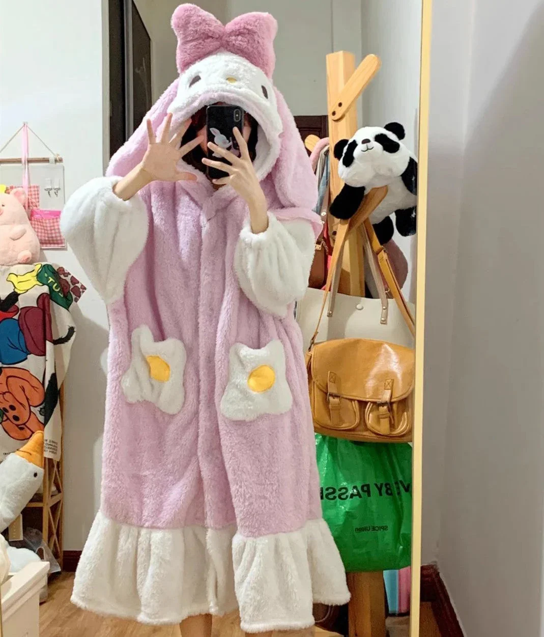 Fuzzy Melody Winter Hoodie - Image 3