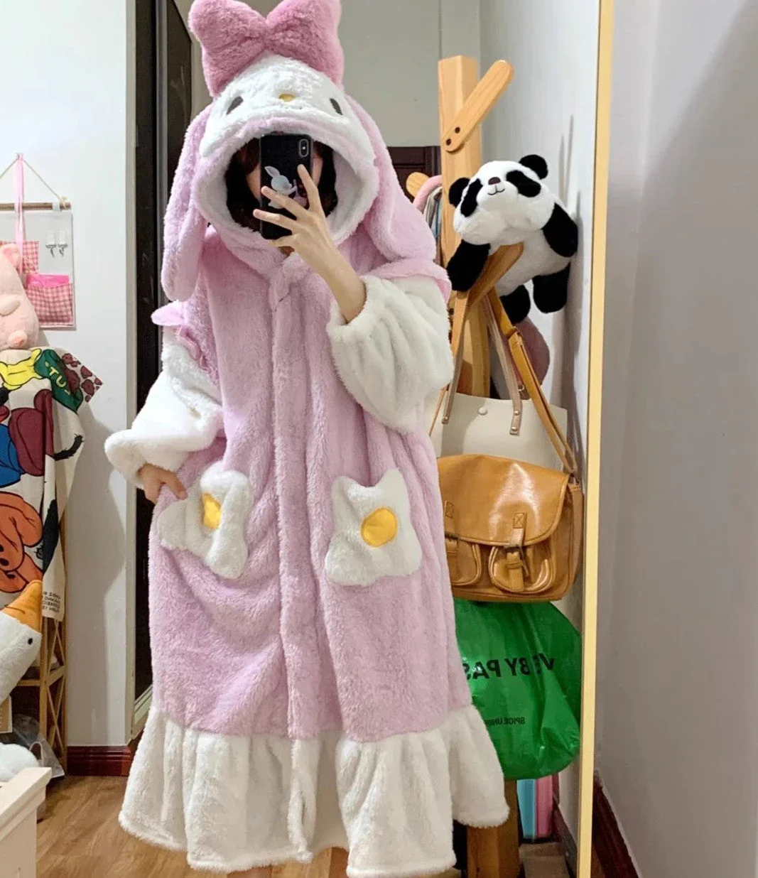 Fuzzy Melody Winter Hoodie - Image 4
