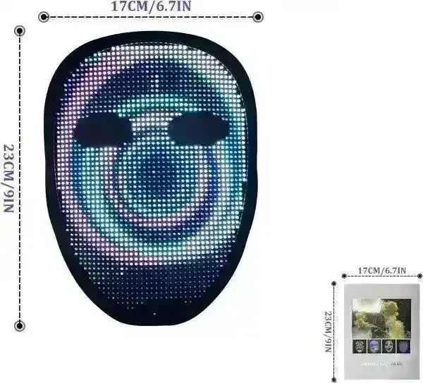 Gesture Sensing Bluetooth LED Smart Mask - Image 11
