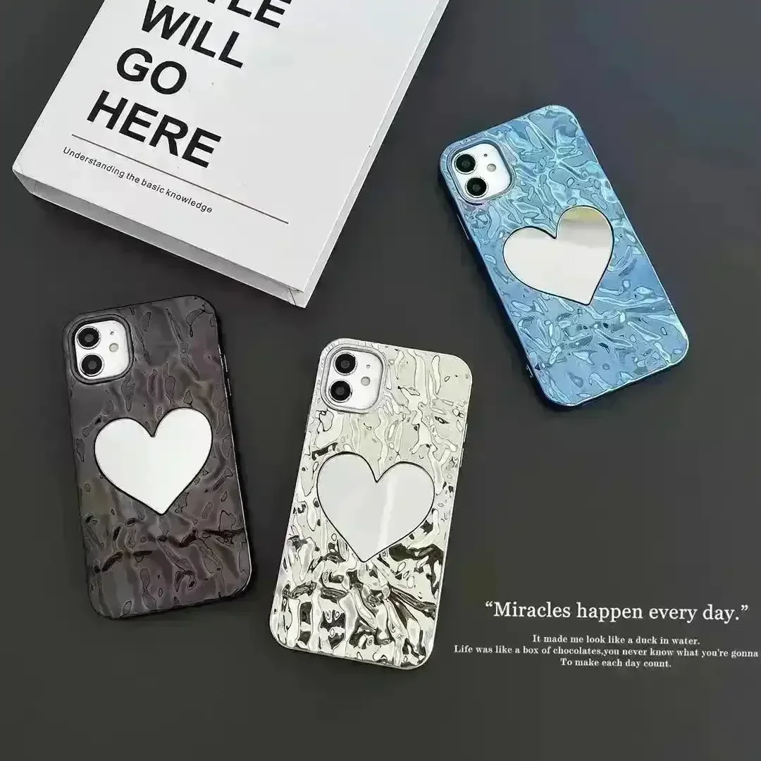 Glossy Heart Mirror Phone Case (For iPhones) - Image 7
