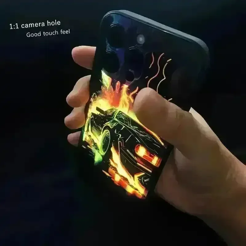 Glowing Car LED Smart Voice Controlled Cover (For iPhone) - Image 3