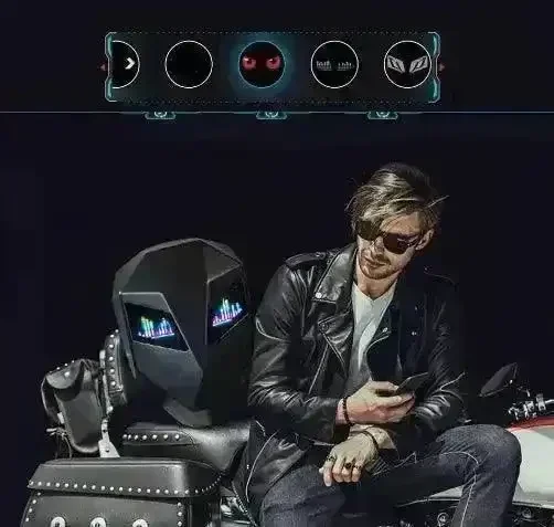 Glowing Eyes 3D LED Display Knight Backpack - Image 13