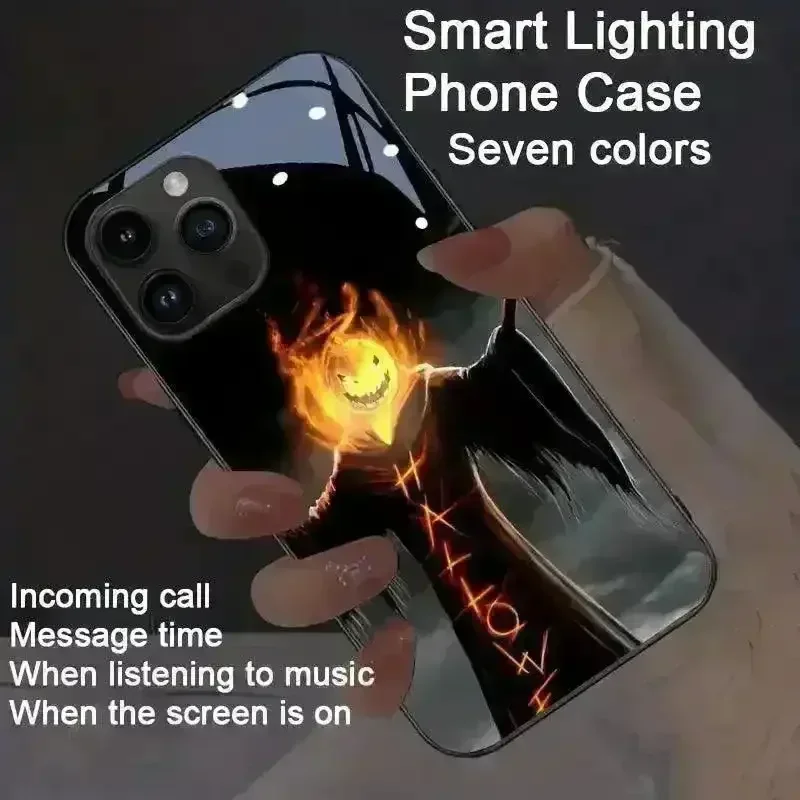 Glowing Halloween Theme Smart Voice Controlled Cover (For iPhone) - Image 4