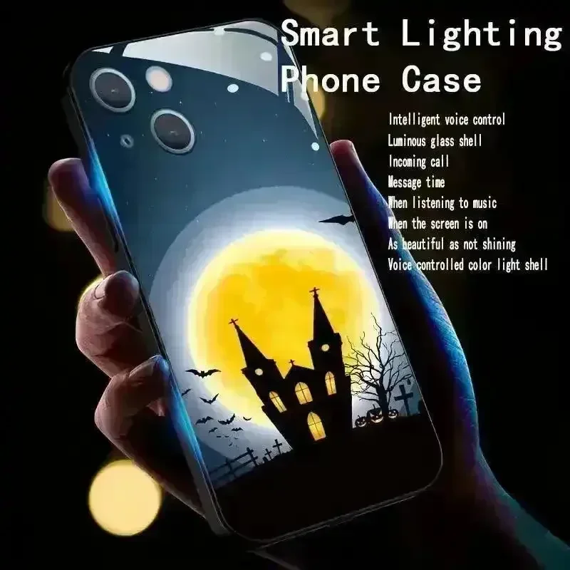 Glowing Halloween Theme Smart Voice Controlled Cover (For Samsung) - Image 5
