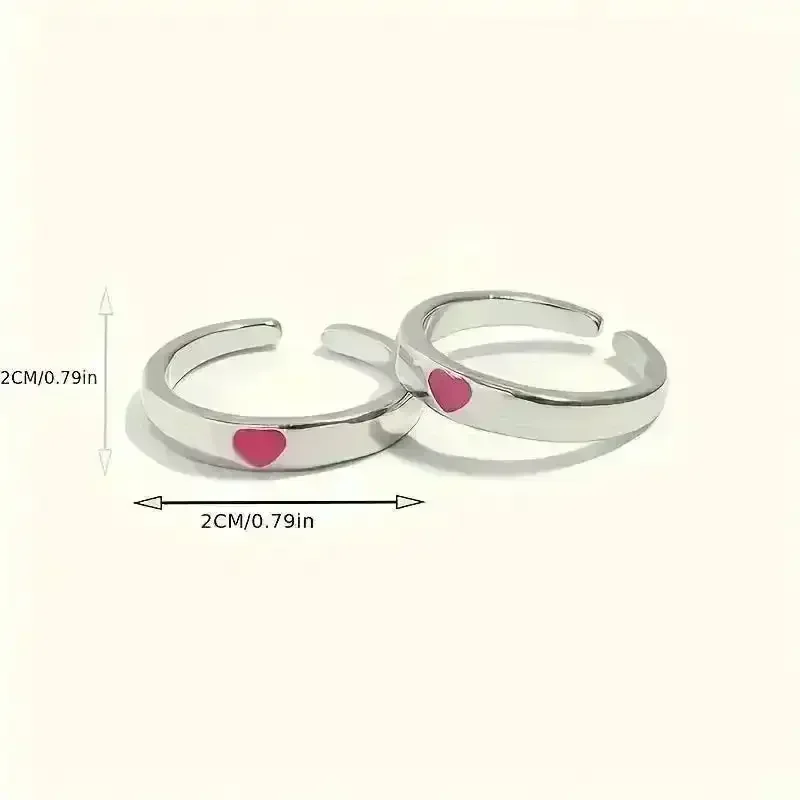 Glowing Heart Adjustable Ring - Image 6