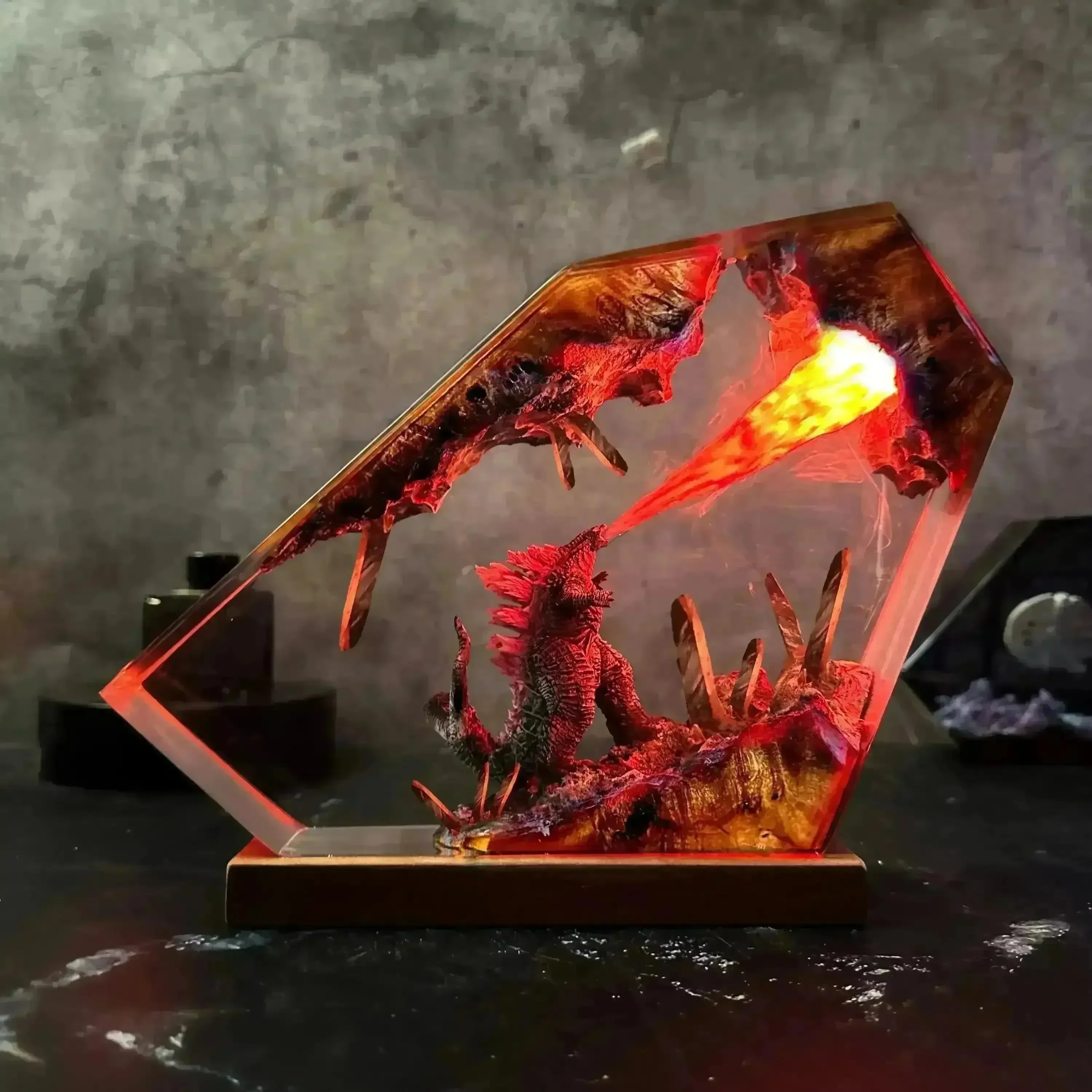Godzilla Handmade Resin Night Light - Image 7