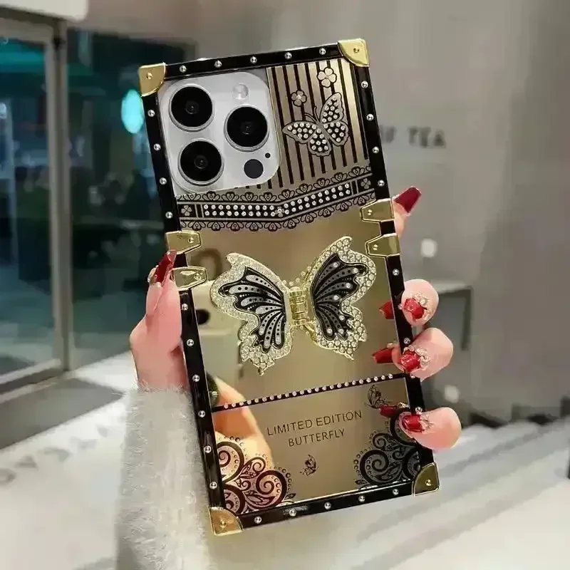 Gold Plated Butterfly Phone Case (For iPhones) - Image 2