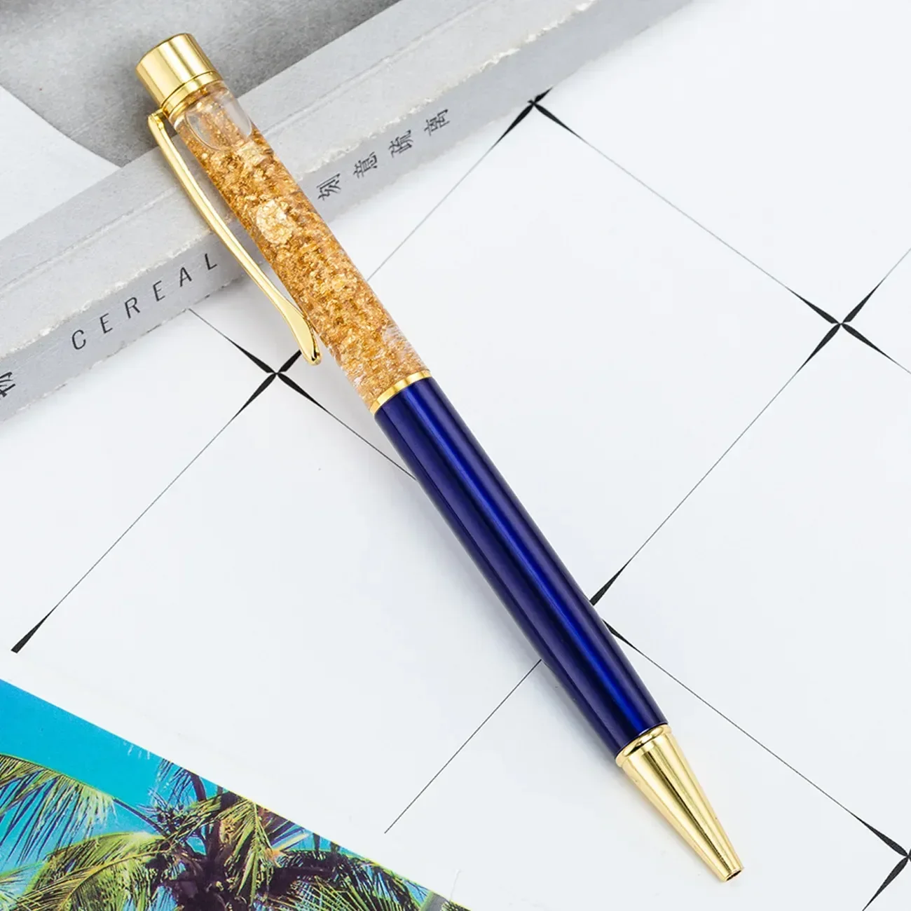 Golden Cascade Flakes Ballpoint Pen - Image 6