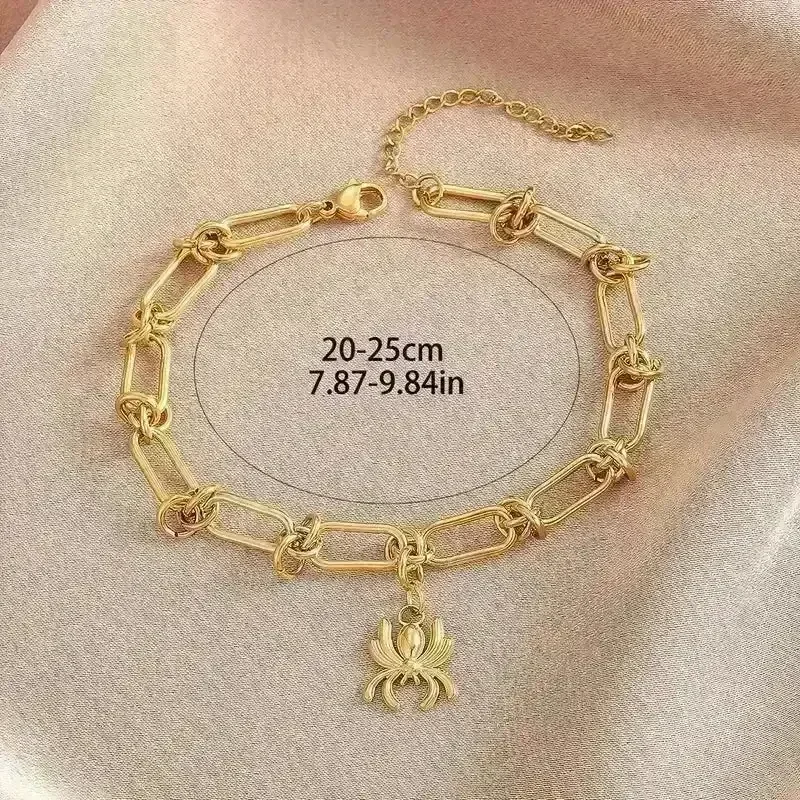 Golden Spider Stainless Steel Bracelet - Image 4