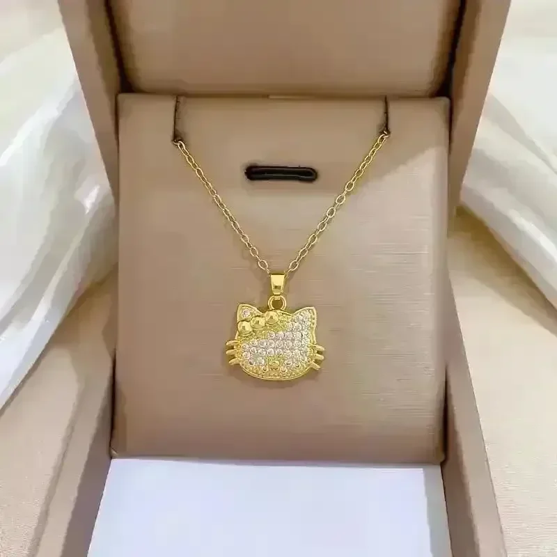 Gorgeous Hollow Hello Kitty Necklace