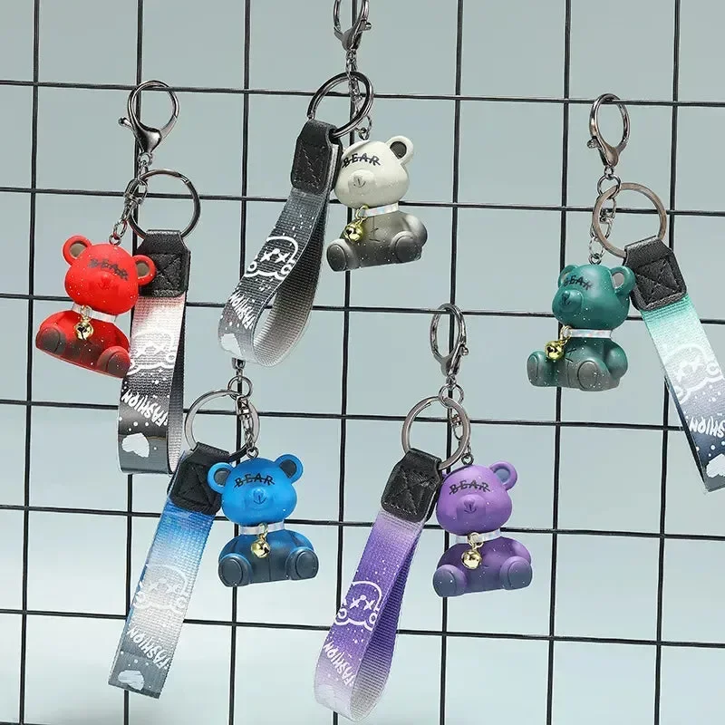 Gradient Starry Sky Bear Acrylic Keychain - Image 3
