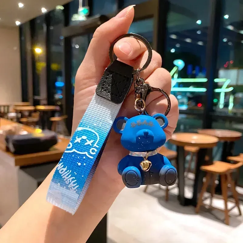 Gradient Starry Sky Bear Acrylic Keychain - Image 6