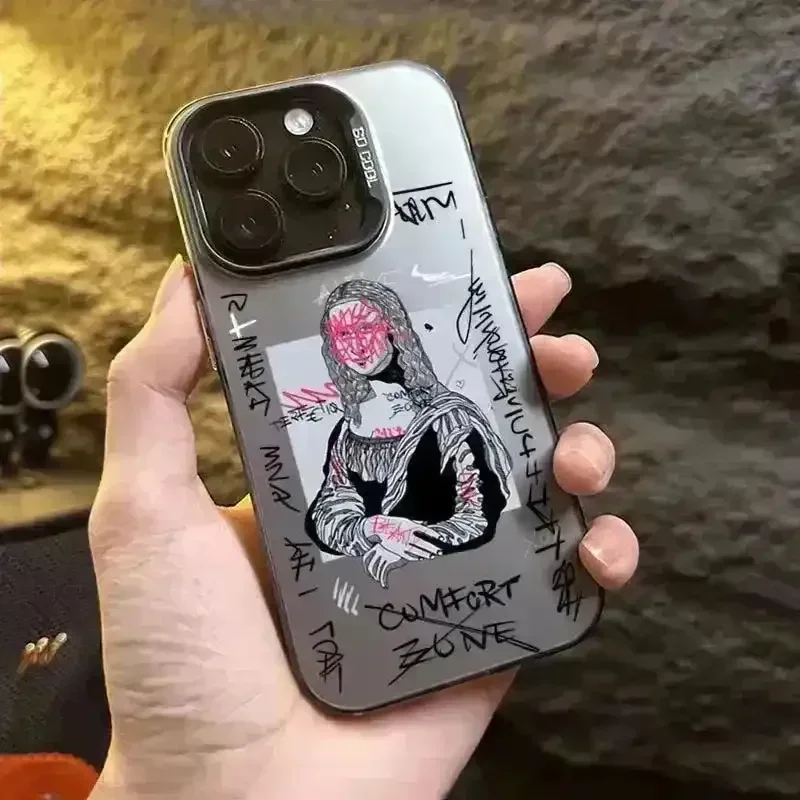 Graffiti Art Silver Phone Case (For iPhones) - Image 4