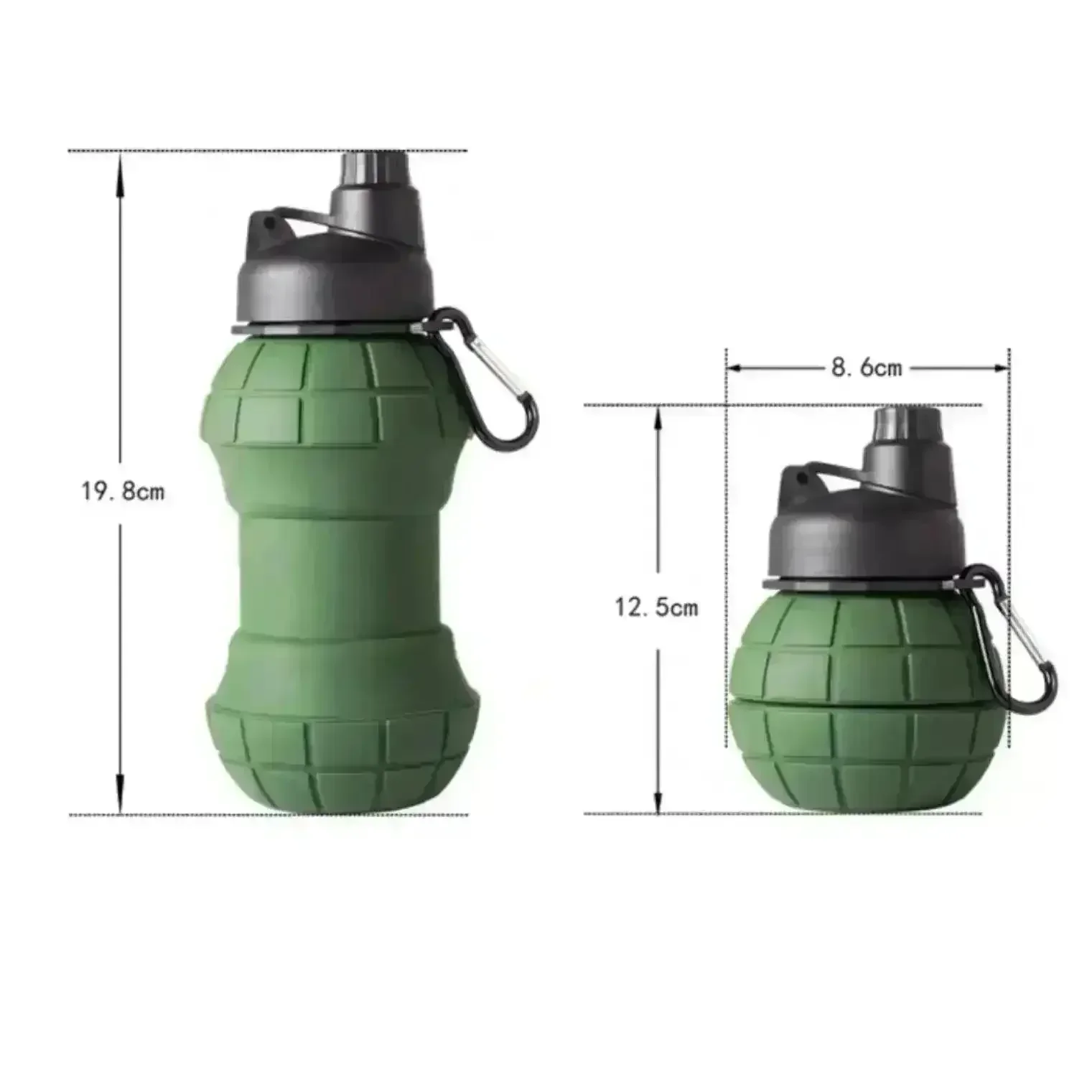 Grenade Silicon Folding Bottle (550 ml) - Image 2
