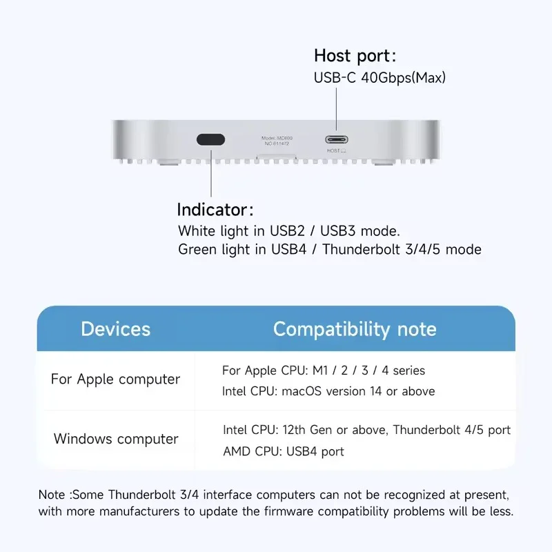 Hagibis USB4 M.2 NVMe SSD Enclosure for Mac - Image 2