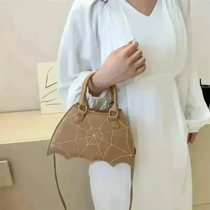 Halloween Bat & Spider Web Crossbody Bag - Image 7