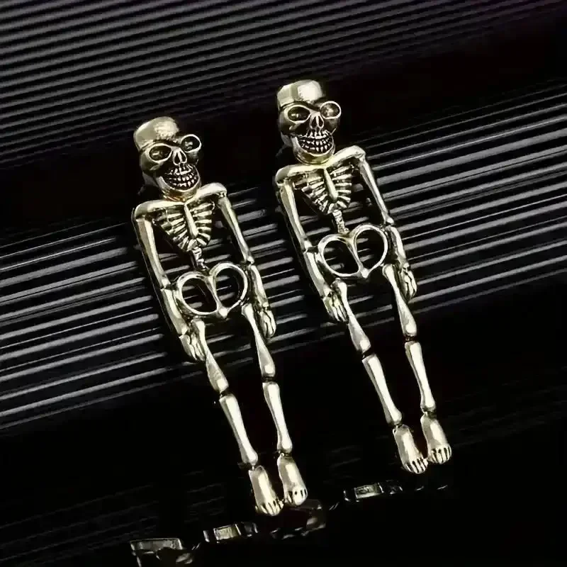 Halloween Skeleton Dangle Earrings - Image 4