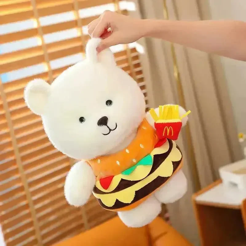 Hamburger Bear Plushie (25 cm) - Image 3
