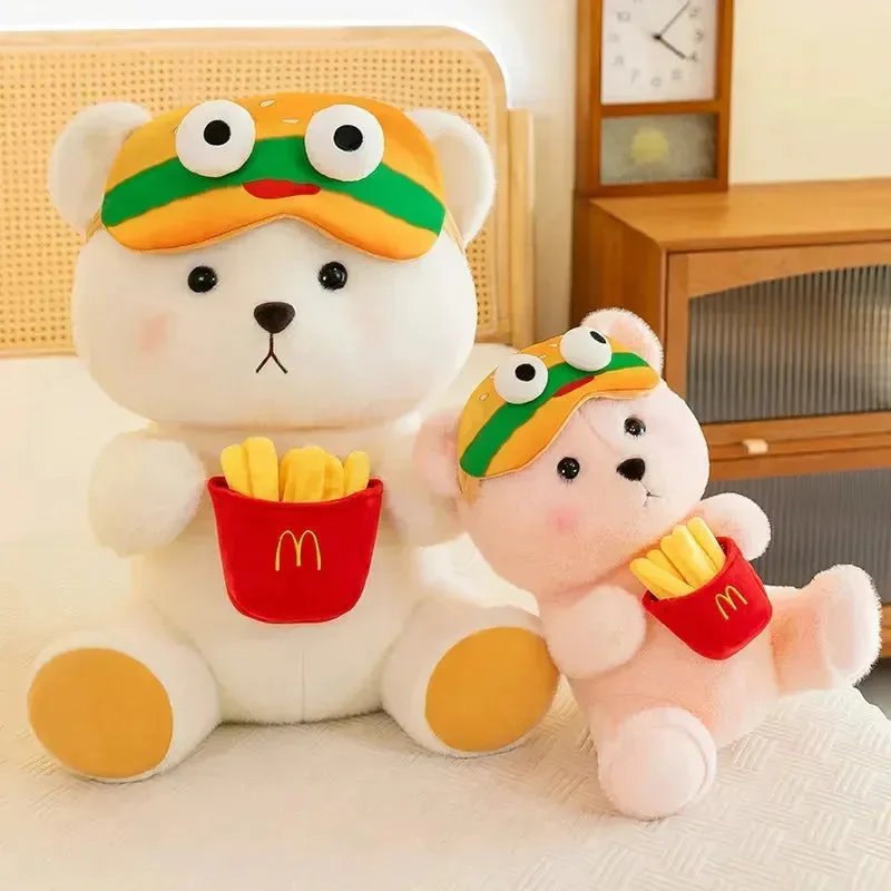 Hamburger & Fries Bear Plush Toy - Image 3