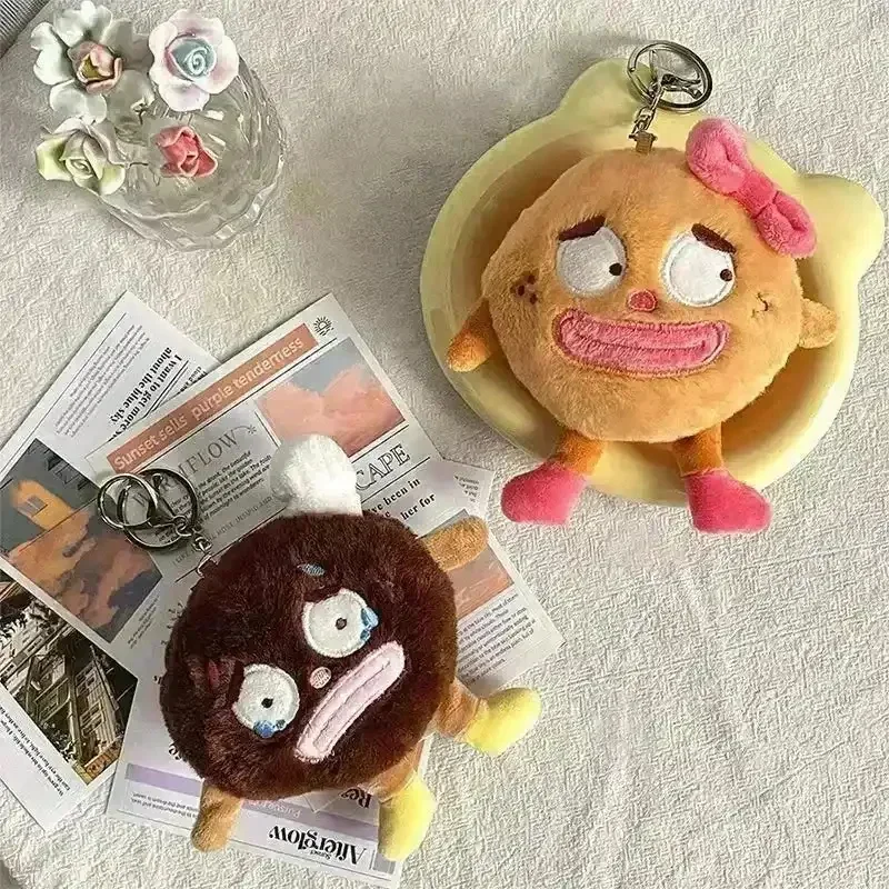 Happy & Sad Plush Cookie Keychains - Image 4