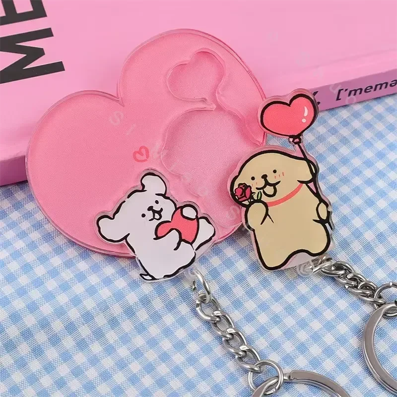 Heartfelt Hounds Wall Couple Keychain - Image 4