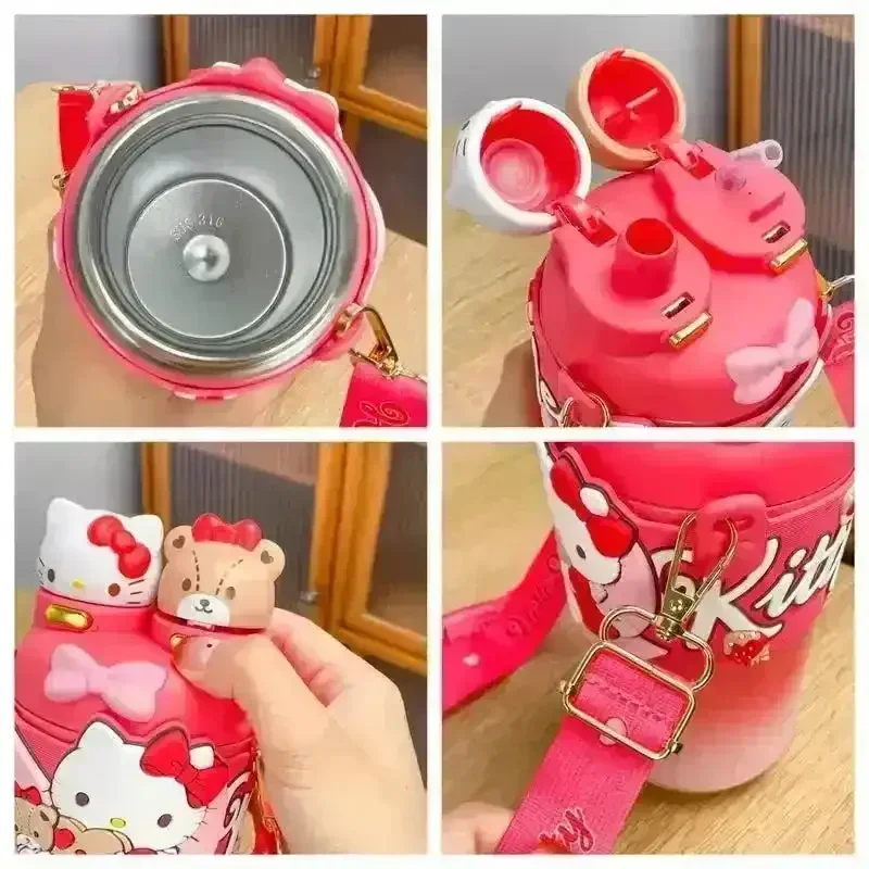 Hello Kitty 2 in 1 Sip & Spout Bottle (550 ml) - Image 5
