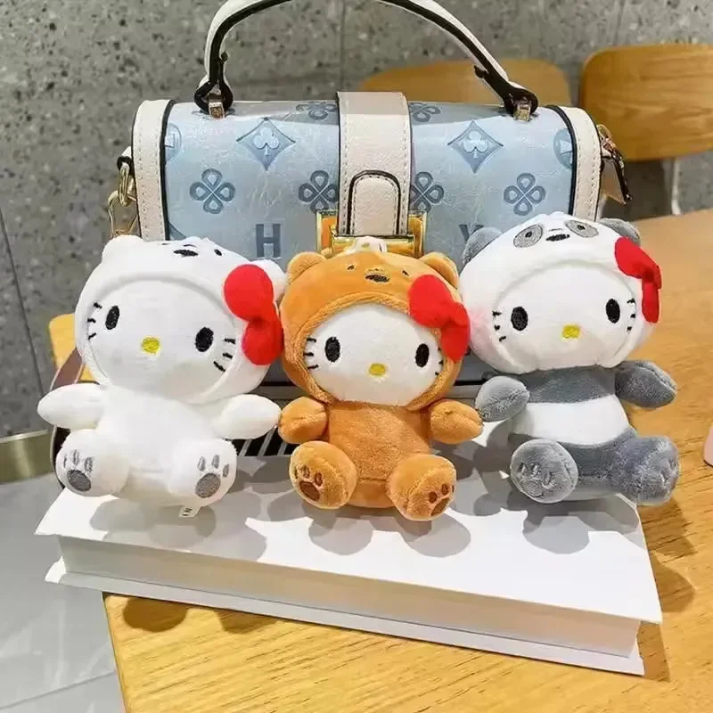 Hello Kitty Bear Cosplay Plush Keychain - Image 4