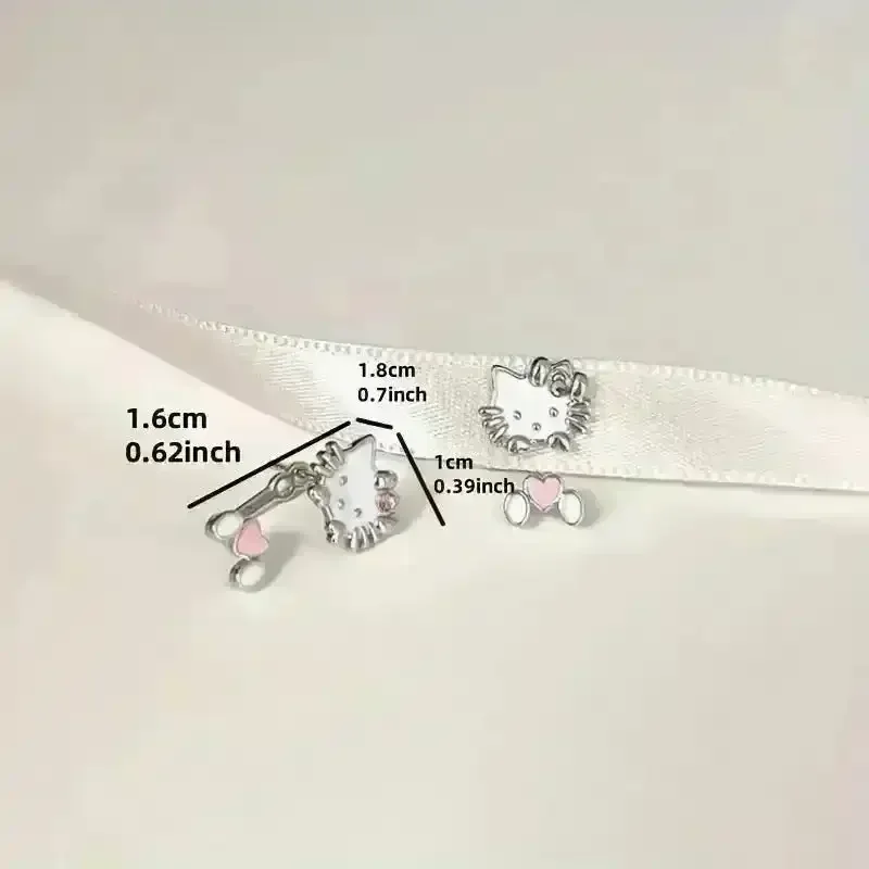 Hello Kitty Charm Stud Earrings - Image 4
