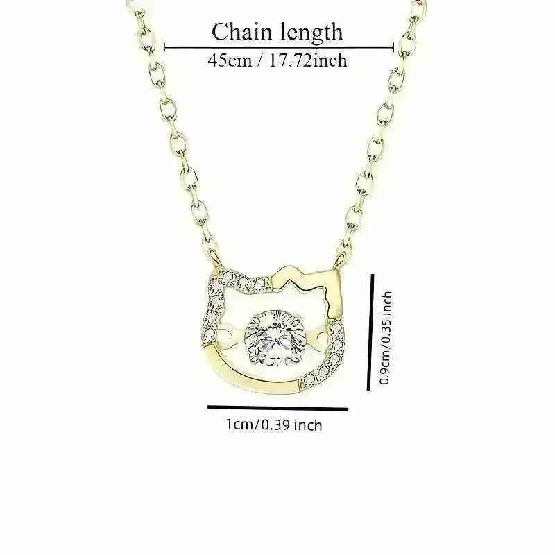 Hello Kitty Golden-Tone Pendant - Image 5
