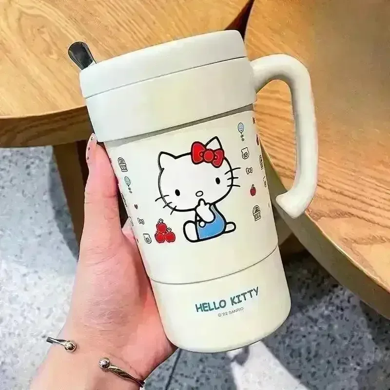 Hello Kitty Insulated Thermos With Straw (580 ml) - Image 10