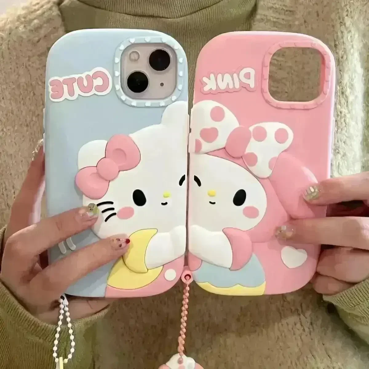 Hello Kitty & My Melody Matching Case (For iPhones)