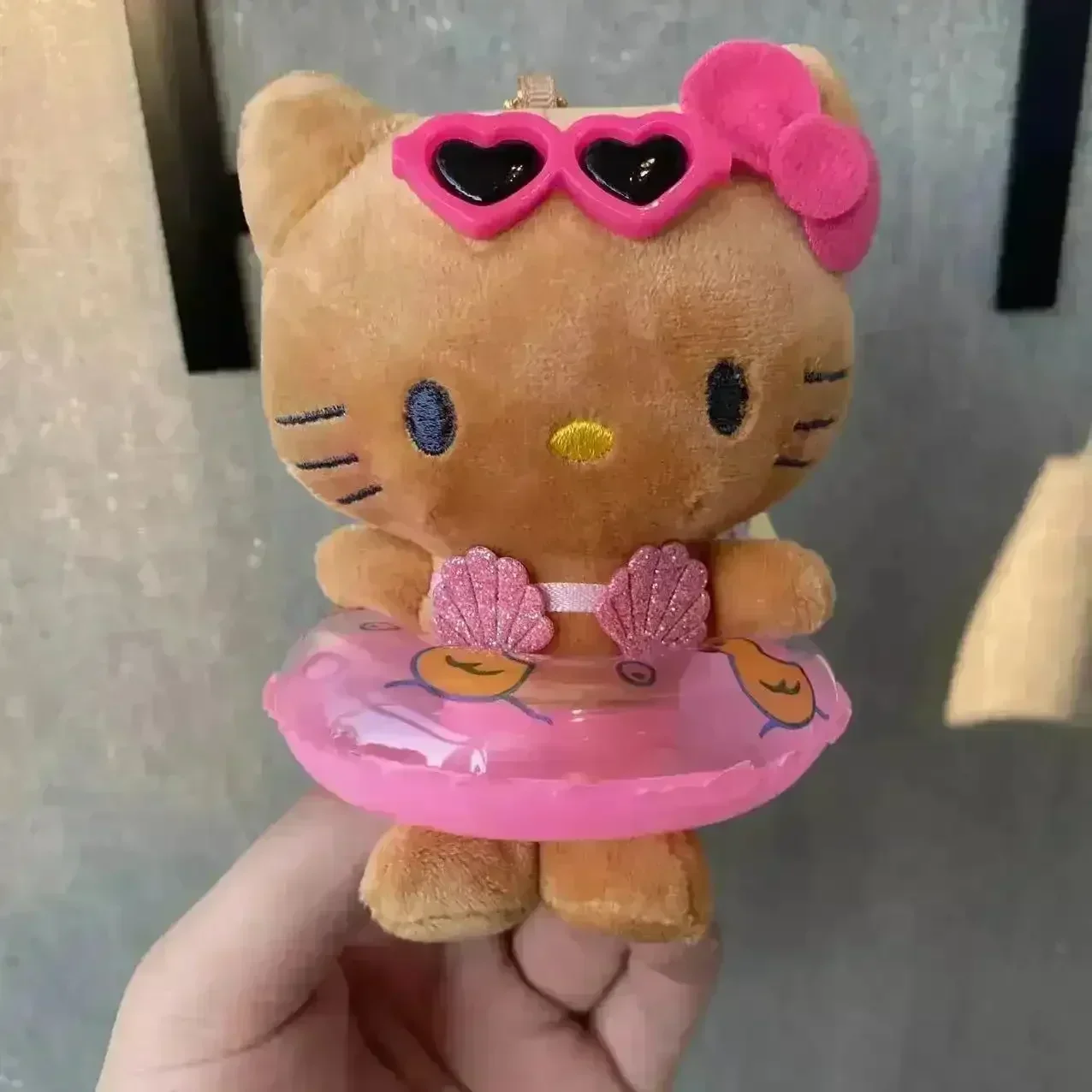 Hello Kitty Swimming Ring Plush Keychain - Image 5