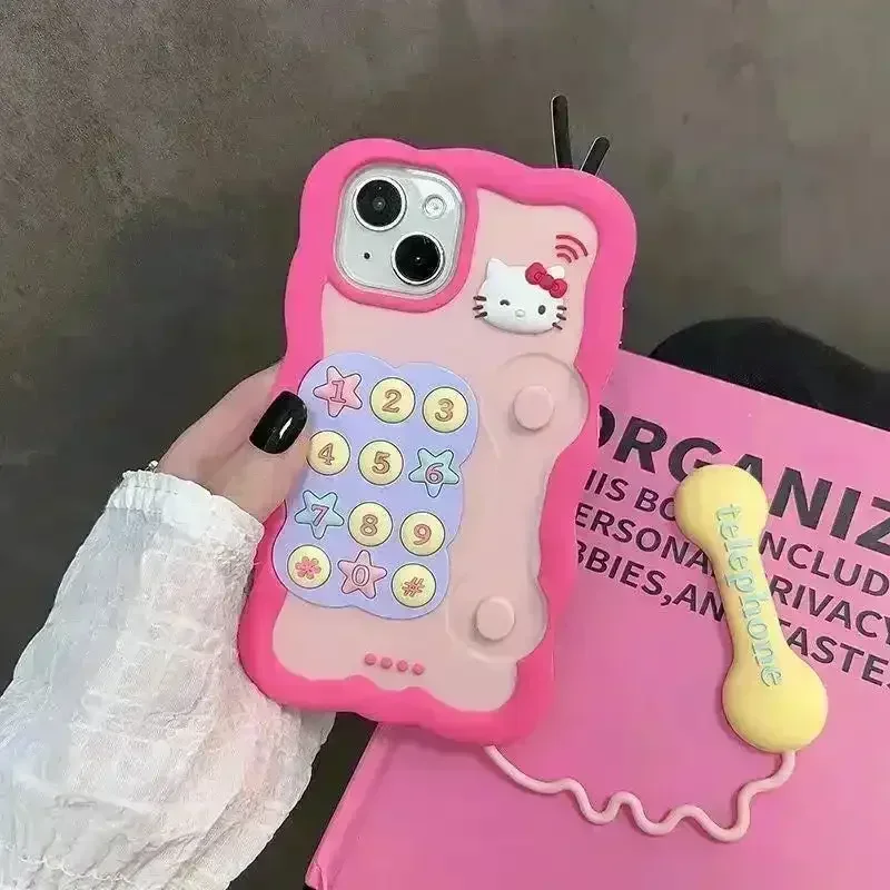 Hello Kitty Telephone Case (For iPhones)