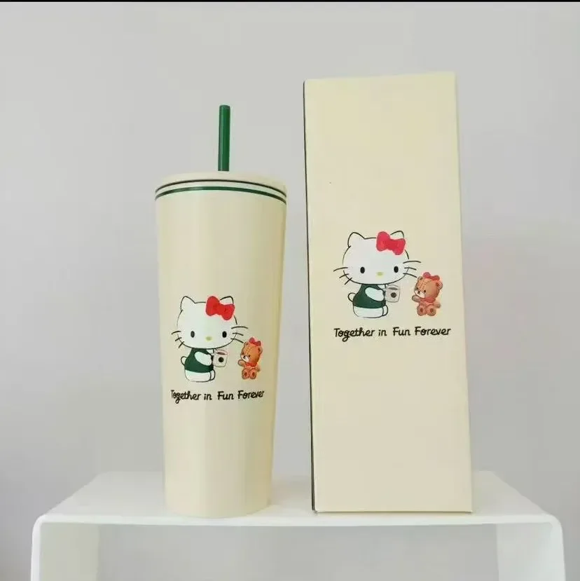 StarBX Hello KT Sippy Straw Cup (700 ml) - Image 3