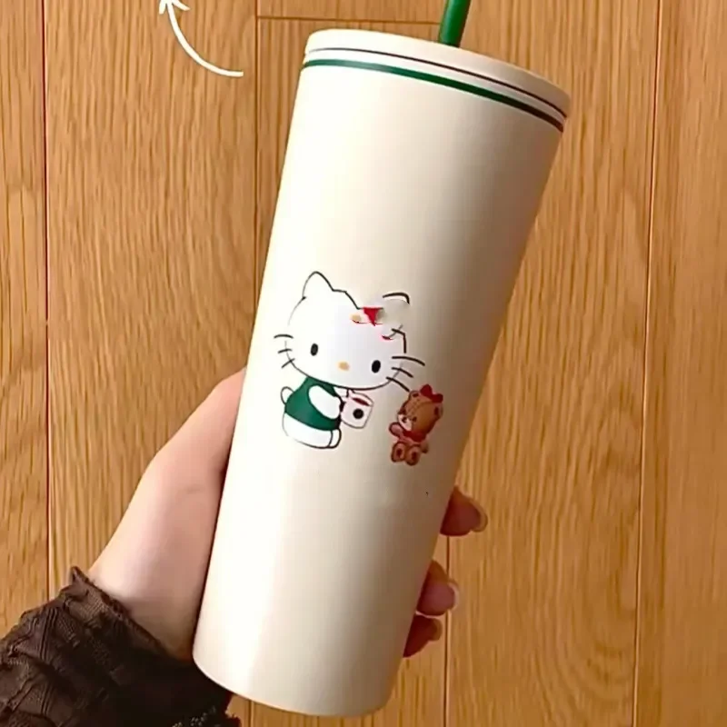 StarBX Hello KT Sippy Straw Cup (700 ml) - Image 4