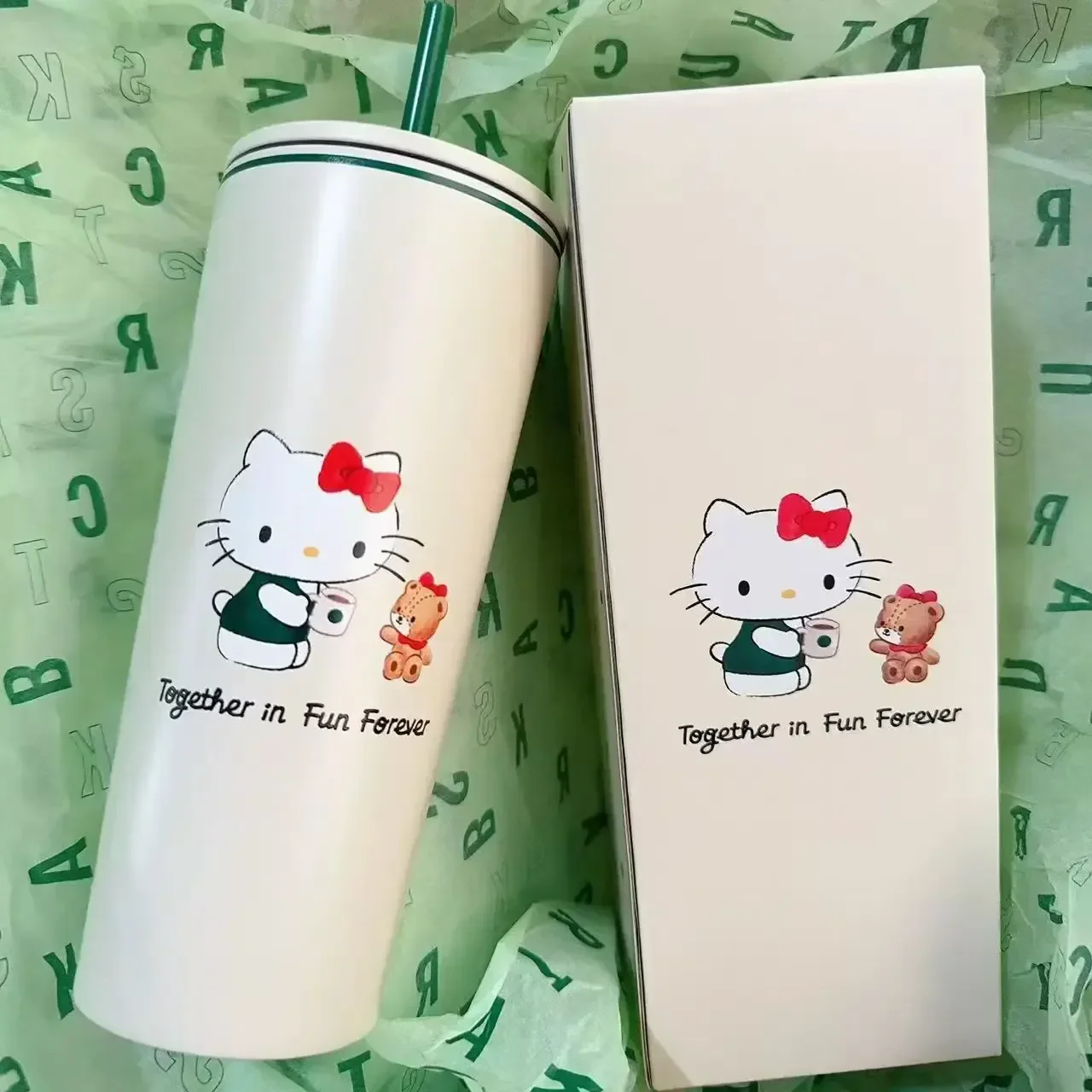 StarBX Hello KT Sippy Straw Cup (700 ml) - Image 5