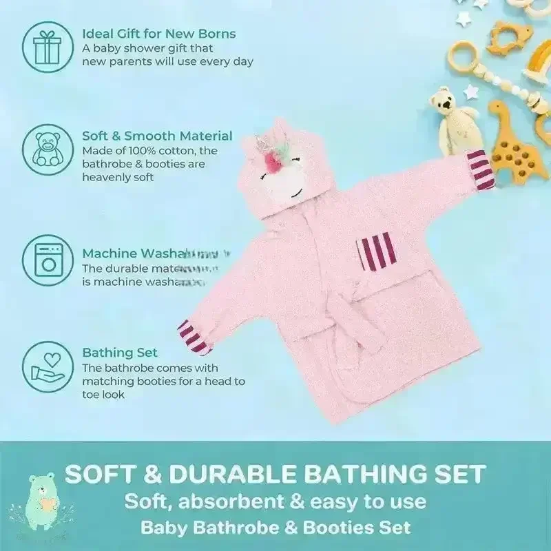 Hooded Bathrobe for Toddlers - Image 3