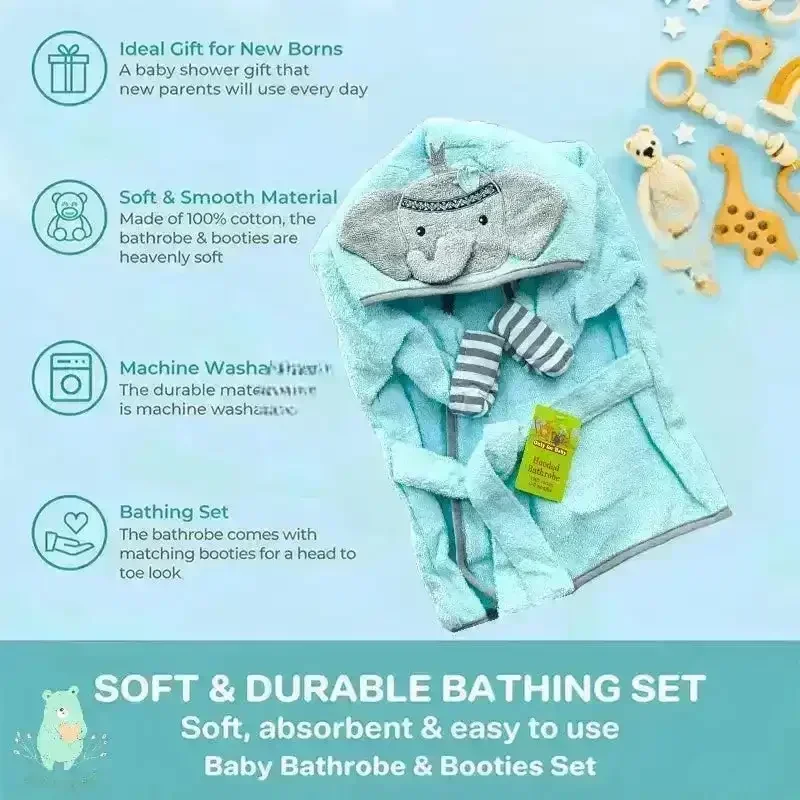 Hooded Bathrobe for Toddlers - Image 4