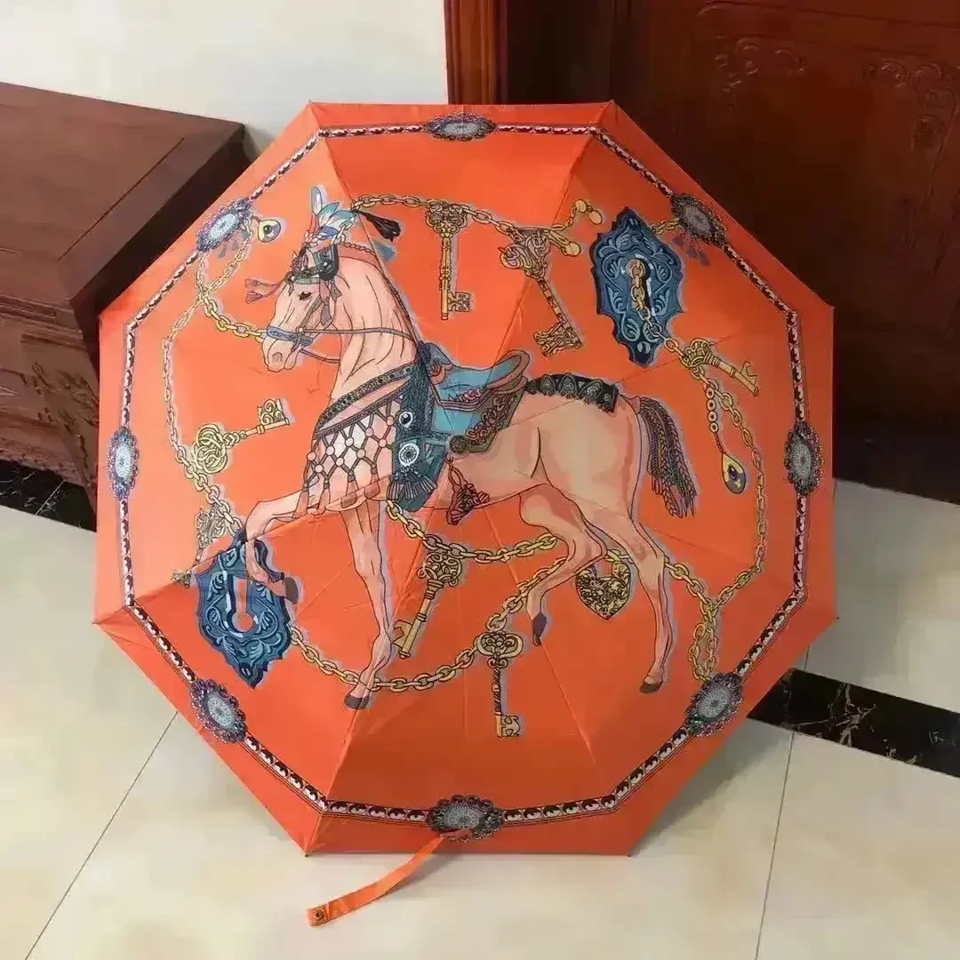 Horse Carriage Luxury Designer Umbrella - Image 3